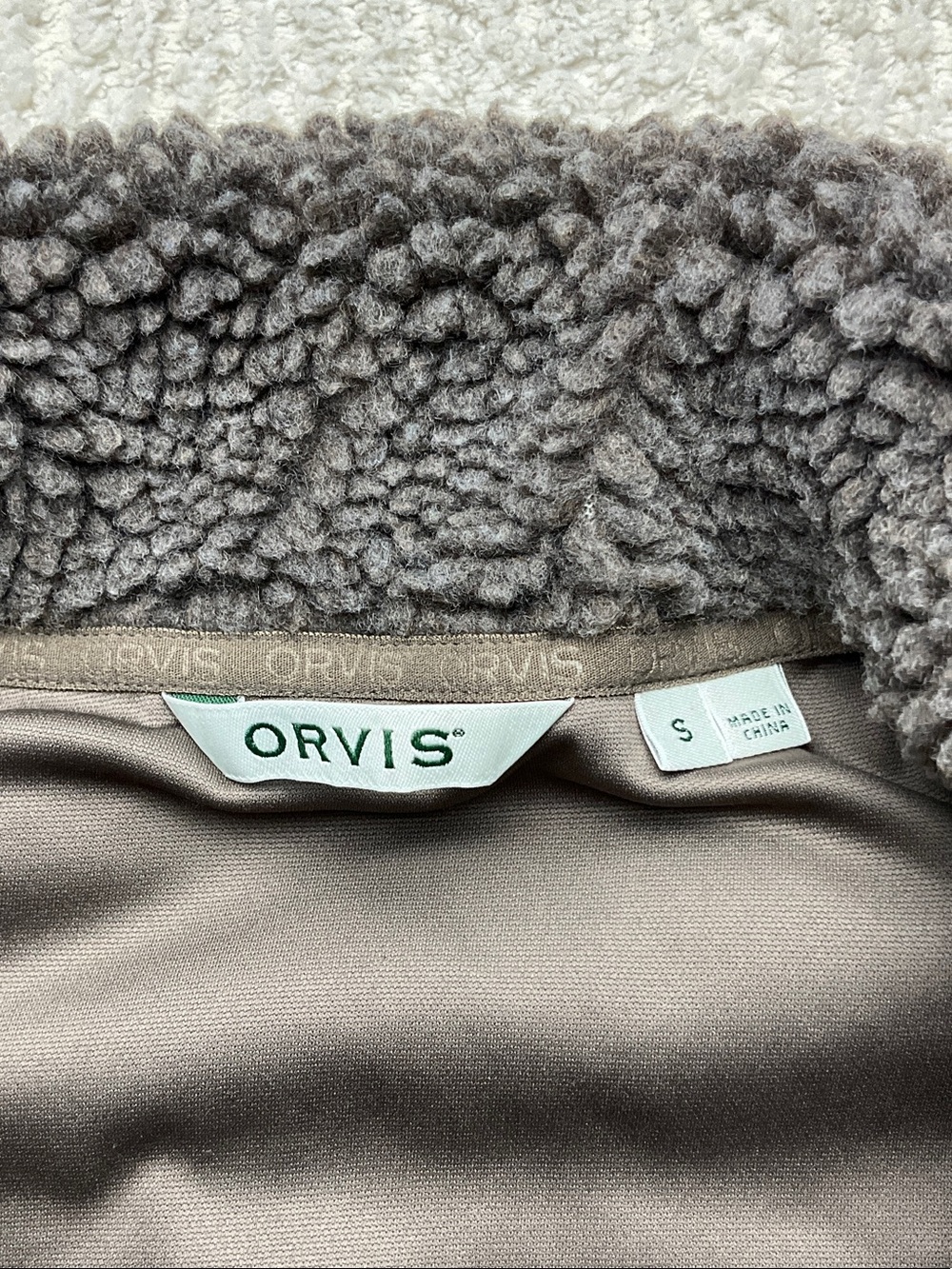 Orvis Mad River Snap Vest Raising Color Sherpa Fleece Women’s Style 3J3C Size S - Picture 2 of 11